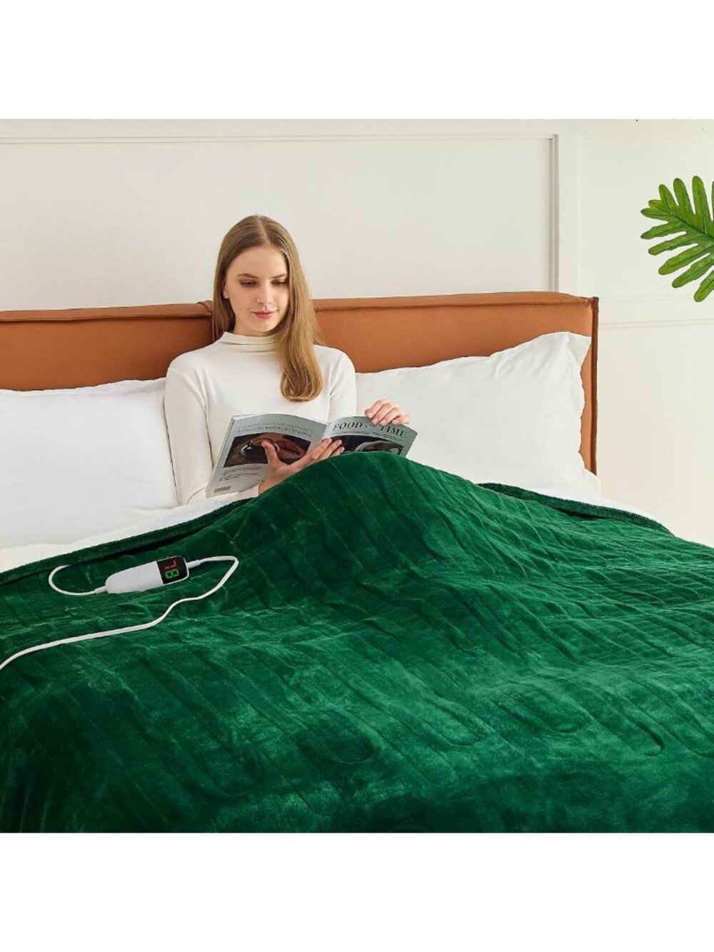 Cozy Full Size Heated Electric Blanket - 10 Heat Settings, Auto Shut Off, Warm